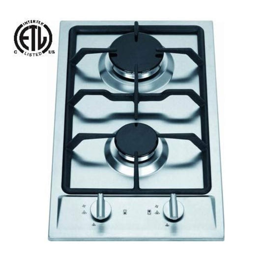 Ramblewood high efficiency 2 burner gas cooktop(Natural Gas), GC2-43N, ETL Safety Certified