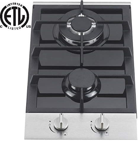 Ramblewood GC2-48P (LPG/Propane Gas) 2 burner gas cooktop, ETL Safety Certified